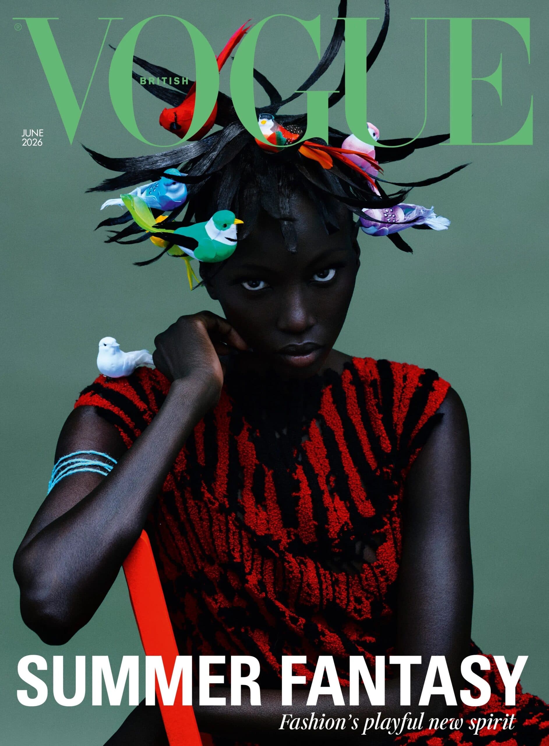 Anok Yai on the cover of Vogue Uk